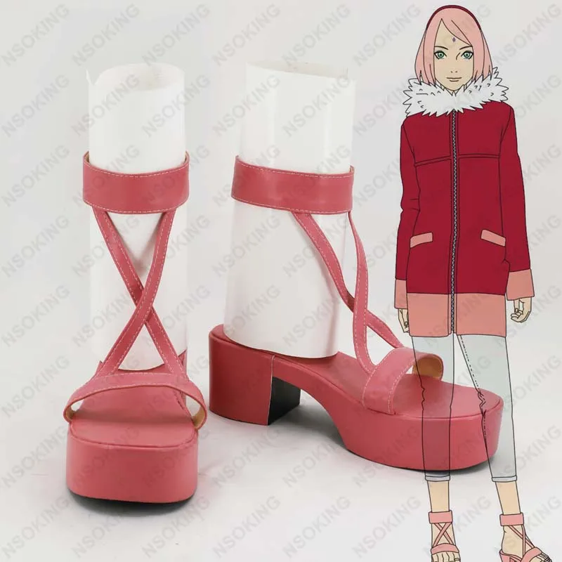 Новинка аниме ботинки для косплея последнего Haruno Sakura из Наруто ТВ 10