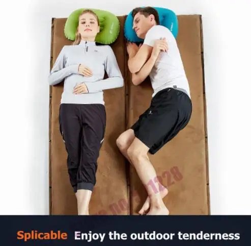 

Hewolf 6.5cm Thick Suede Automatic Inflatable Cushion Hiking Moisture-proof Mattress Outdoor Camping Tent Picnic Mat BBQ Nap Pad