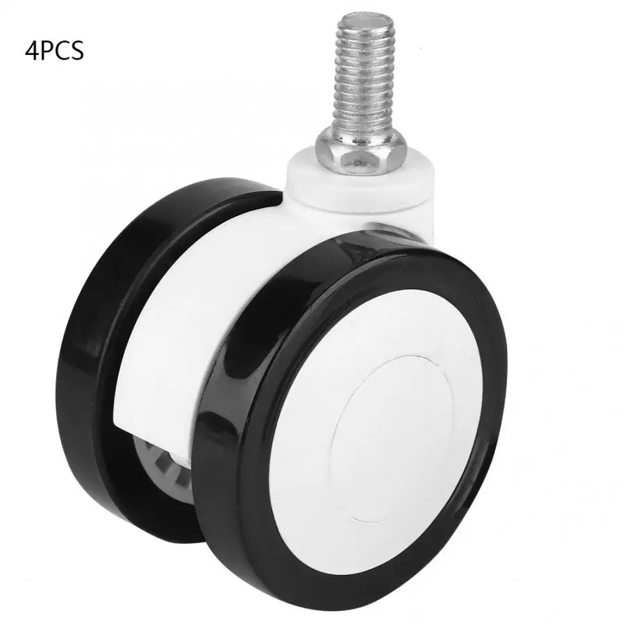 

Wheels Suitcases 4PCS 2.5in Furniture Trolley Rack PU Caster Wheel Silent Fixed Brake Casters Wheel Trolley
