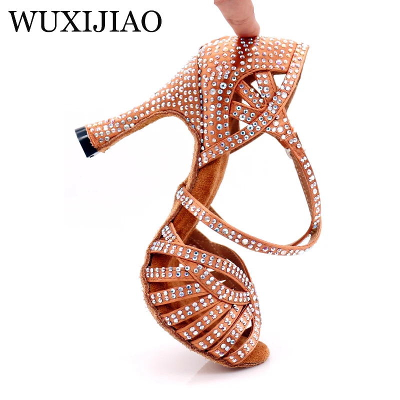  WUXIJIAO Dance Jazz Shoes Latin Dance Shoes For Women Salsa Latin Shoes Girls Ballroom Latin Shoes 