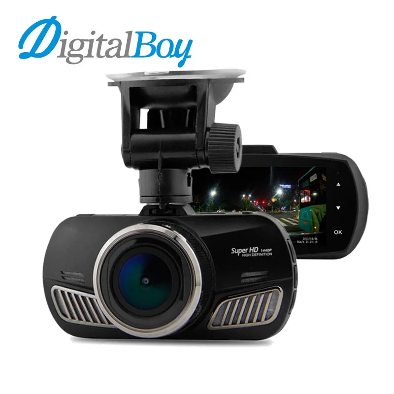 

DIGITALBOY Car Dvrs 2.7" Camcorder Super Full HD 2560*1440P Resolution 170 Degree With GPS Video Recorder Dash Camera Black Box
