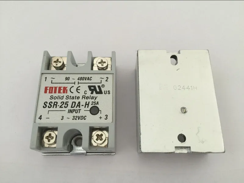 10 шт SSR25DA-H SSR-25DA-H производитель 25A ssr реле вход 3-32VDC выход 90-480VAC | Обустройство дома