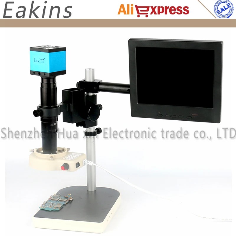 Best 200X Zoom Electric Magnifier 20MP HDMI USB Microscope Digital Camera Set For Phone PCB Solder Repair Lab Inspection