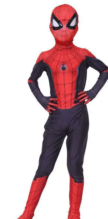 С «человеком-пауком» далеко от дома Питер Паркер костюм зентай для косплея супергероя-паука Боди Комбинезоны Костюм Для Хэллоуина - Цвет: Spider-Man E