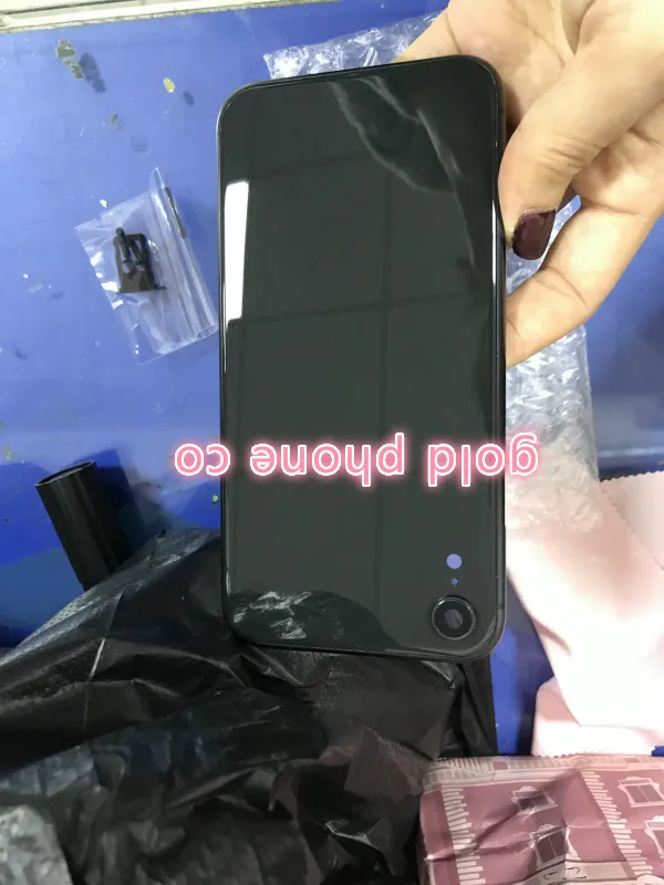 Новое оригинальное Настоящее заднее стекло для iPhone XR крышка батареи задняя дверь для iPhone XR задний корпус Замена черный цвет