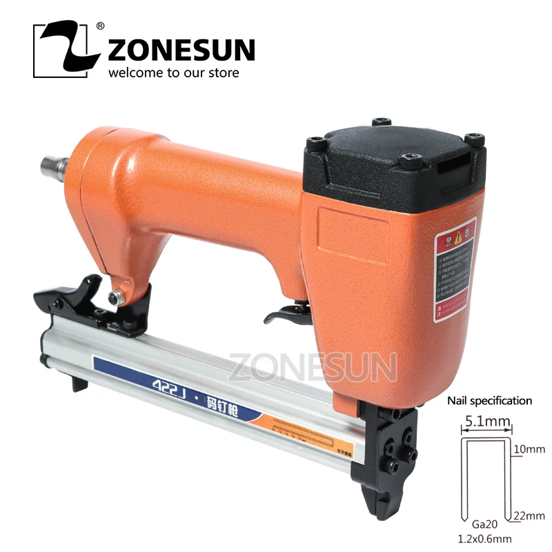 ZONESUN 422J Ga20 5 1 мм ширина штифт для ногтей пистолет пневматический Микро Пиннер