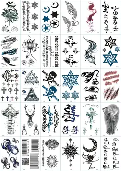 

30pcs 5.8*9.8cm Flower Bird Decal Women Men DIY Body Art Tattoo Design Butterfly Tree Branch Vivid Temporary Tattoo Sticker
