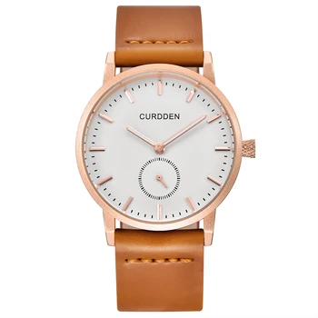 

Mens Watches Top Brand CURDDEN Fashion Designer Leather Quzrtz Wrist Watch Casual Minimalist Quarzt Relogio Masculino Montre
