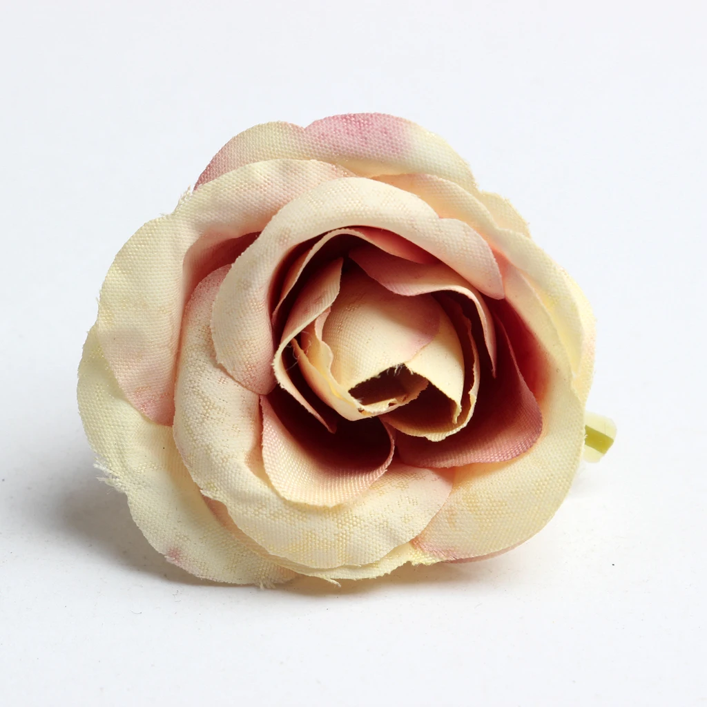 New Hot Sale 10pcs Decorative Artificial Silk Rose Flower Head for Wedding Party Home Decor Photo Albums DIY Hats Clothes Favors