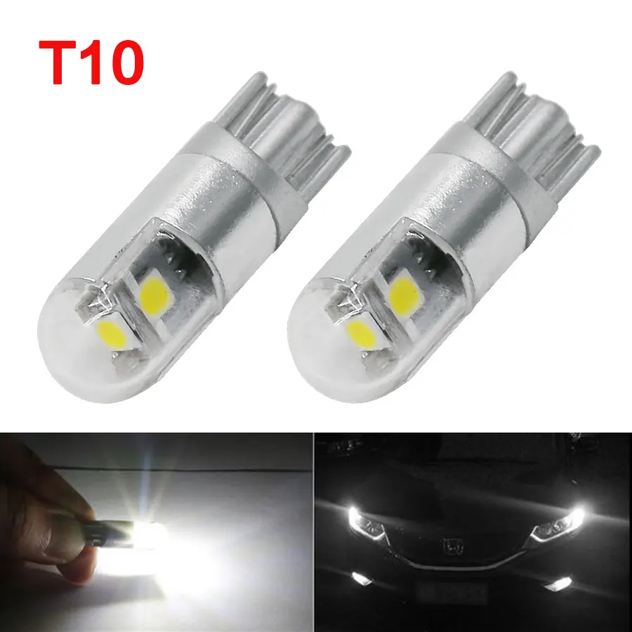 2Pcs High Power Car T10 W5W 194 168 Led Bulb Lamps Interior Light