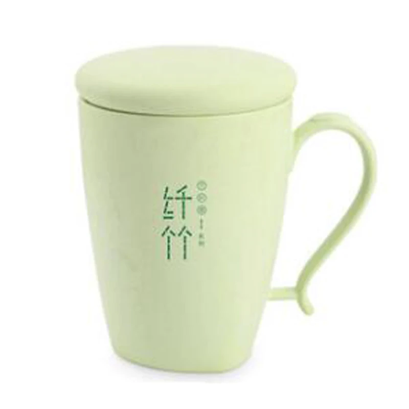 

bamboo fiber Polypropylene mugs with Handle cup PP coffee mug