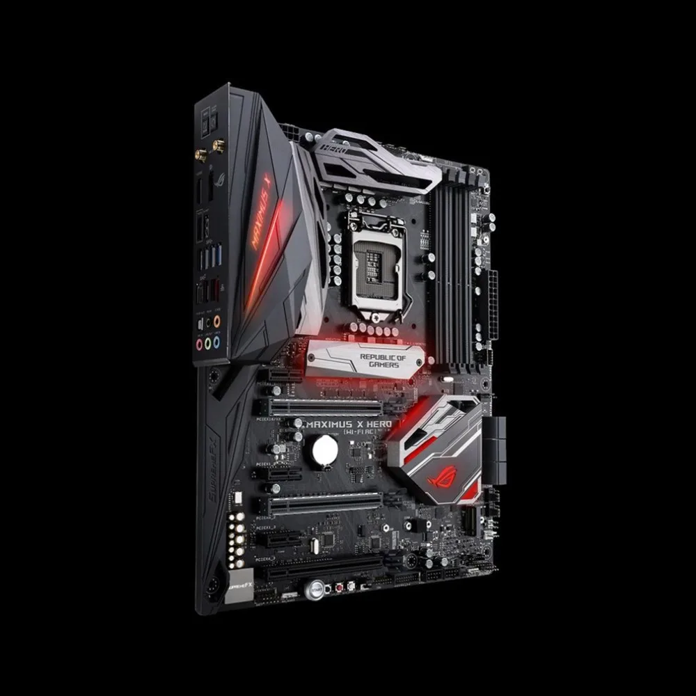 Рог Максимус х герой Z370 материнской Wi-Fi AC SATA 6 ГБ/сек. Интерфейс LGA1151 разъем DDR4 платы памяти Поддержка 2,4 и 5 ГГц