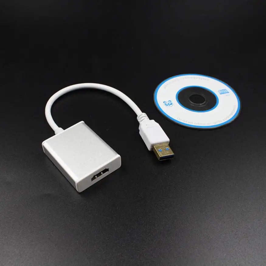 HIPERDEAL USB 3 0 к HDMI HD 1080P видео кабель адаптер конвертер для ПК ноутбука ТВ ПВХ Прямая