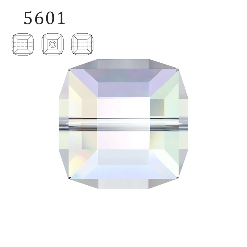 Кубические бусины Swarovski 100% незакрепленные со стразами для изготовления