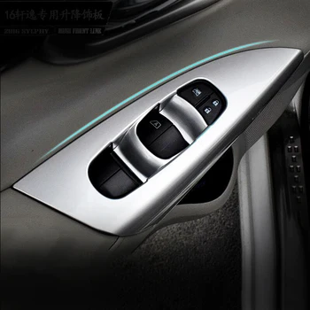 

ABS Matte For Nissan Sentra 2016 2017 2018 Door Window Glass Lift Control Switch Panel Cover Trim Car Styling Accessories