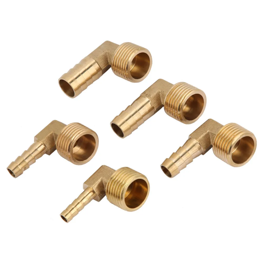 2PCS 4mm Male Brass Hose Barbs Barb To 1//4/" NPT Pipe Male Thread