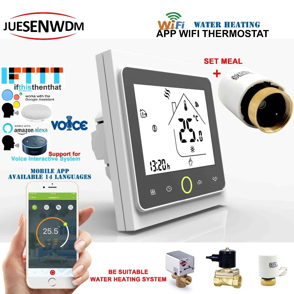 

Sonic interaction 3A Weekly Programmable LCD Touch Screen smart thermostat wifi wifi thermostatic radiator valve for floor heat