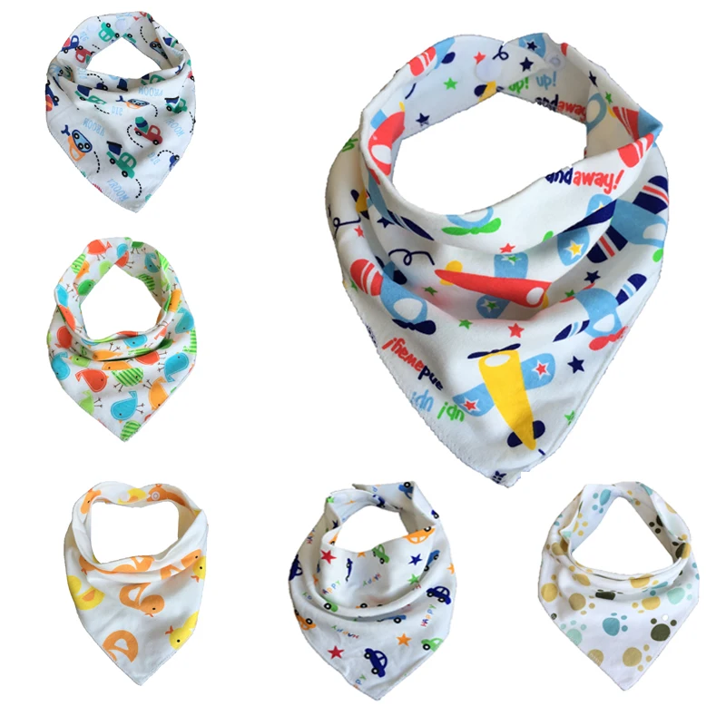 Free-Shipping-10pc-lot-Baby-Bibs-100-Cotton-Triangle-Head-Scarf-Boy-Kerchief-Girl-Babador-Bandana