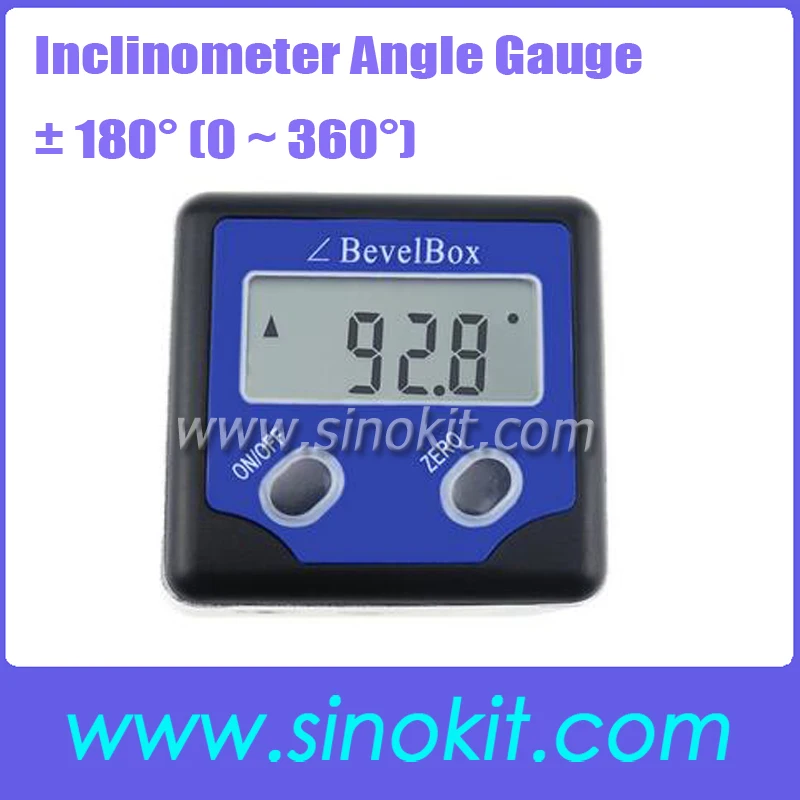 

360'Magnets base digital inclinometer angle gauge meter spirit level Horizontal Bevel Box Measuring Tool JY-180BB(TWO KEYS,C)