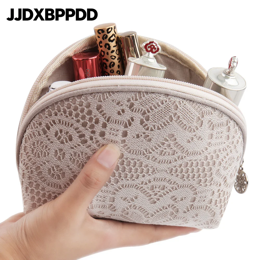 Download JJDXBPPDD New Women half Moon Small Lace Makeup bag Travel ...