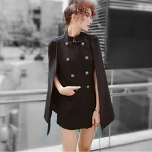 Zawfl высокое качество женские зимние новые модные двубортные шерстяное пальто Женская куртка