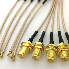100 шт. 5 см/8 см/10 см/15 см/20 см RP-SMA штырь для uFL/u. FL/IPX/ipex РЧ коаксиальный адаптер в сборе RG178 косичка кабель