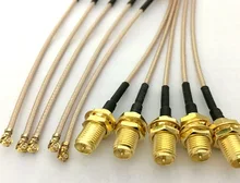 Коаксиальный адаптер в сборе RG178, 100 шт., 5 см/8 см/10 см/15 см/20 см, Шпилька для uFL/u.FL/IPX/IPEX РЧ