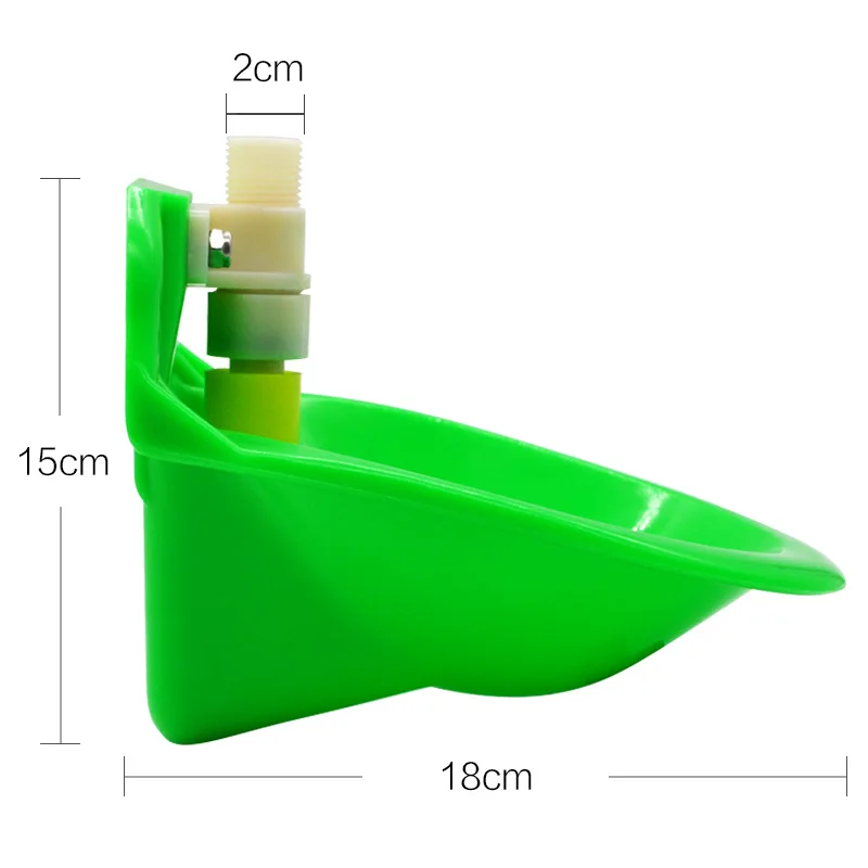 Ферма козья овца поилка автоматическая поилка миска Кормление поилка Colt Телята питьевой свиньи кормушки животных Фидер инженерный - Цвет: Green