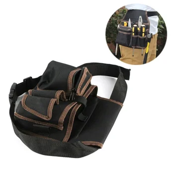 

Outdoor Belt Waist Bag Pouch Waist Pocket Work Hand Tools Hardware Storage Electrician Gardening Tool 600D Oxford Tool Bag