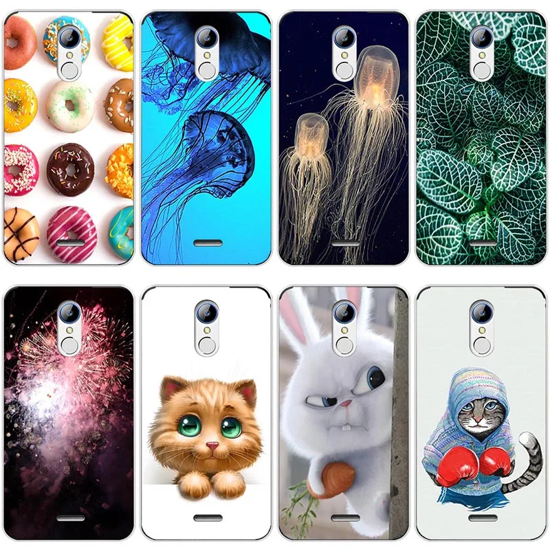 

Cute Cartoon Animal Patterned Case For BQ BQ-5504 Strike Selfie Max Cover Silicone Soft For BQ 5504 BQ5504 Case Phone Back Cover