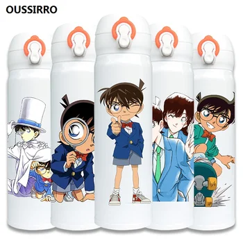 

OUSSIRRO Super Hero Avenger Detective Conan Case Closed Infinity Mugs Pure Color Thermos Mugs Cup Kitchen Tool Gift