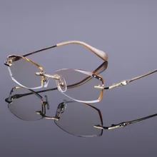 Очки Gafas, оправа для очков, алмазная резка для кромок, женские титановые очки, женские Украшения, оптические