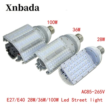 

100W 36W 28W E40 E27 LED Street Light High Power Outdoor Street Lamp Energy Saving Led Bulb 180 Degrees Light Free Shipping