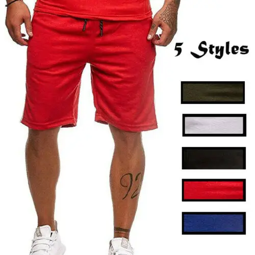 Stylish Hot Sale Simple Men Summer Casual Loose Letter Pocket Shorts Jogging Training Sport Gym Workout Knee-length Shorts M-XXL