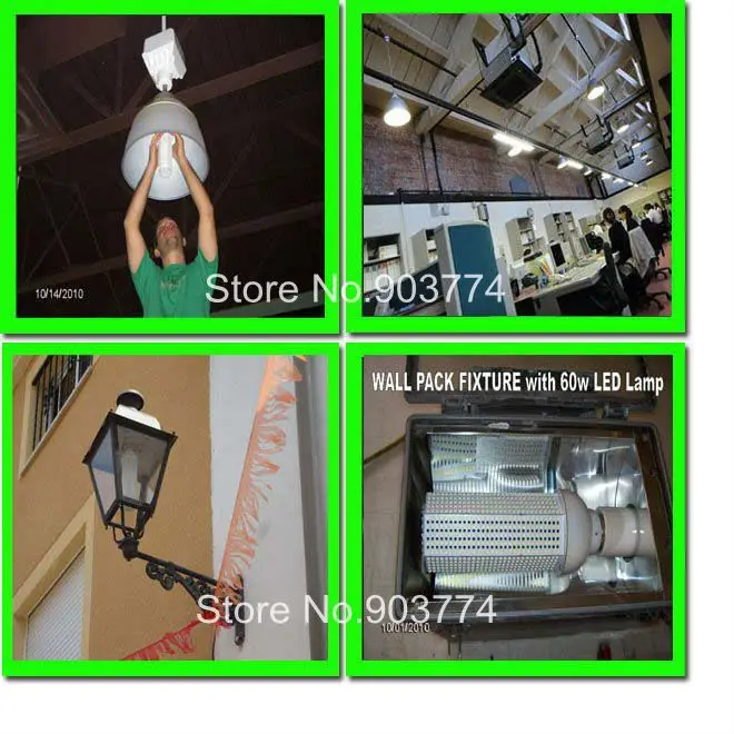 50 шт./лот DHL 100 Вт Светодиодный светильник E40 E27 SMD 2835 Светодиодный светильник для склада с MeanWell Светодиодный светильник, промышленный светильник
