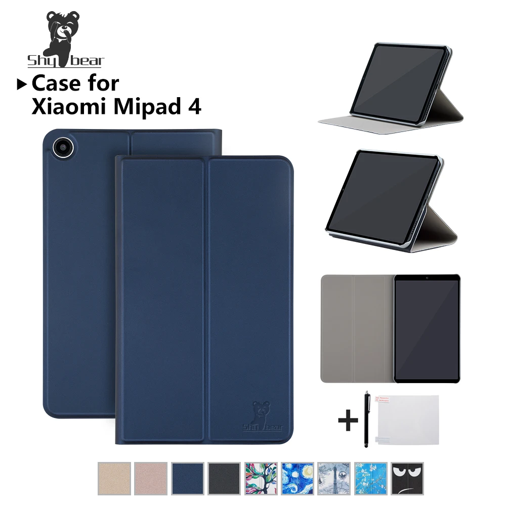 Shy Bear Cover Case For Xiaomi Mi Pad 4 MiPad4 8 inch PU Leather Protective Smart Case for xiaomi MiPad4 MiPad 8.0 Shy Bear Cover Case For Xiaomi Mi Pad 4 MiPad4 8 inch PU Leather Protective Smart Case for xiaomi MiPad4 MiPad 8.0