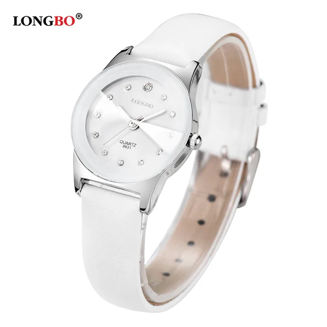LONGBO роскошные белые керамические часы для женщин модные повседневные кварцевые часы Лидер продаж Hodinky часы Reloj Mujer 8631 - Цвет: A white