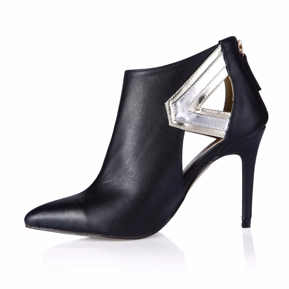 

2019 New Fashion Spring Autumn pointed toe Sexy thin high heels ladies mujer short boots woman ankle boots sexy shoes for women