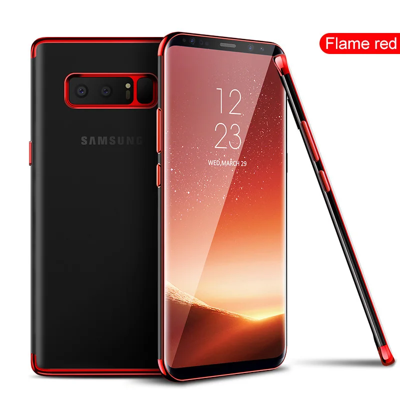 Мягкий прозрачный чехол SIXEVE для Samsung Galaxy S6 S7 Edge S8 S9 Plus Note 8 9 силиконовый