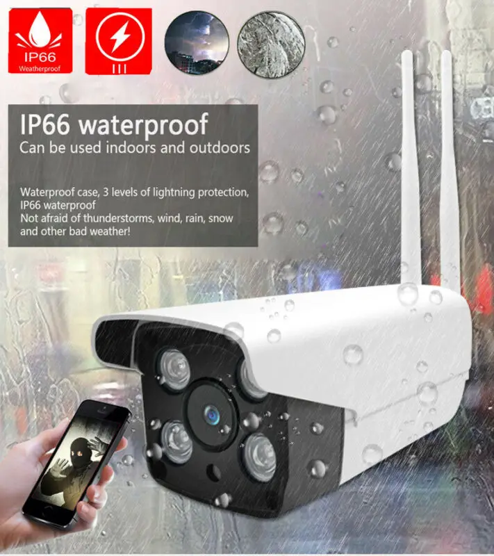 ГОРЯЧАЯ Беспроводная 1080P HD IP наружная CCTV камера безопасности WiFi IR наблюдения
