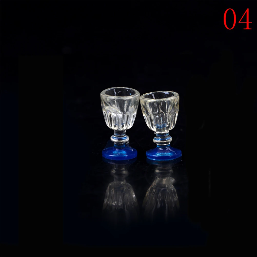 4 pcs 1//12 Doll house Miniature kitchen tableware plastic beer mug glass cupsB$T