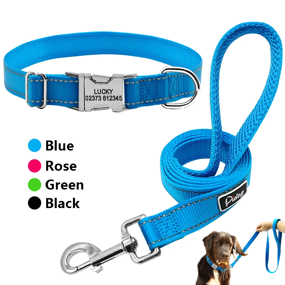 Reflective Personalized Dog Collar 