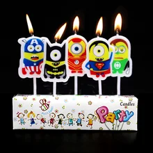 5 шт. Лига героев принцесса мультфильм дети день рождения торт/Кекс Happy с днем рождения торт свечи, праздничные принадлежности