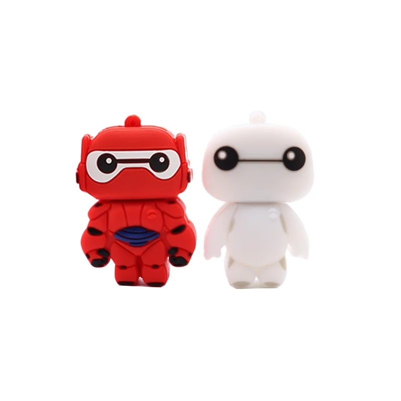 Флешка 128gb big heros Baymax memory stick usb flash drive персонализированные usb-флеш-накопитель в подарок милый прекрасный подарок для ребенка