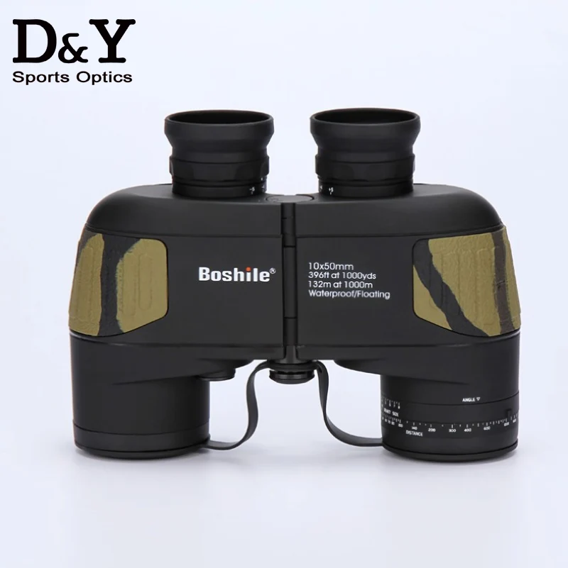 Professional Brand 10X50 Nautical Waterproof Military Floating Binoculars Navigation Telescope Built in font b Rangefinder b