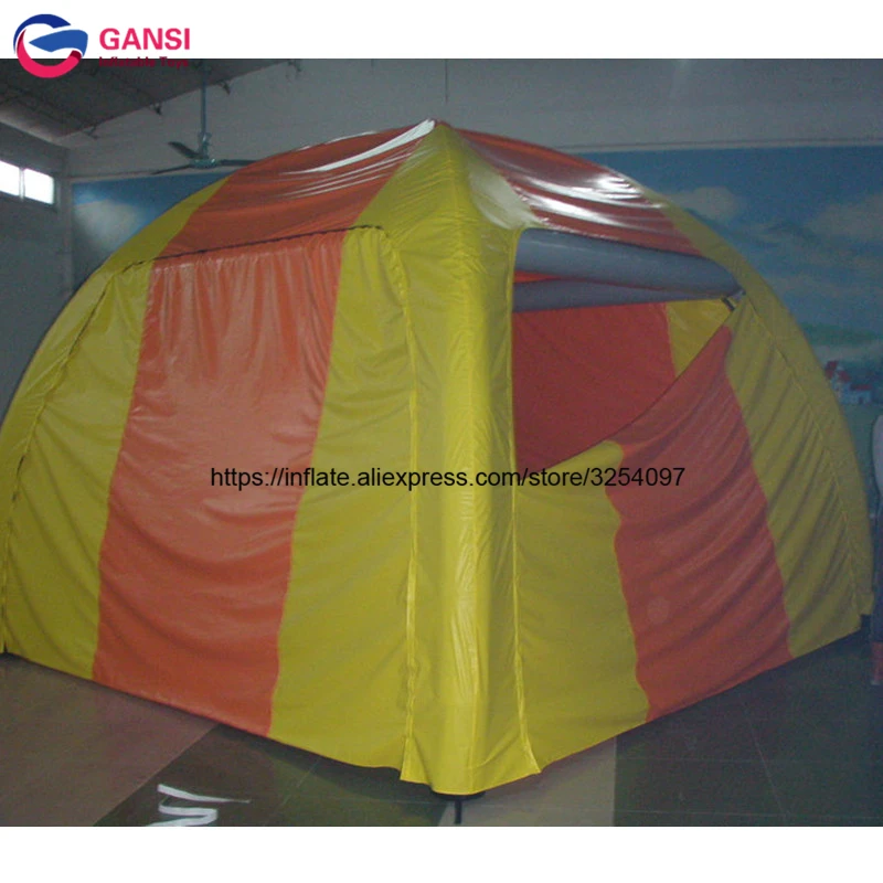 Easy Set Up Outdoor Camping Inflatable Igloo Tent For 2 Person Waterproof PVC Material Inflatable Tent Camping With Lows Price camping igloo tent 650x240x190cm 8 person green