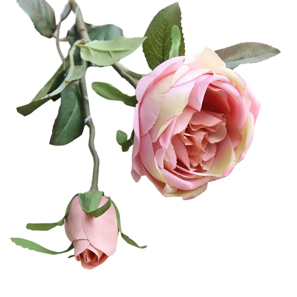 

Artificial Fake Flowers Royal Roses Floral Wedding Bouquet Party Home Decor yapay cicek foam flowers