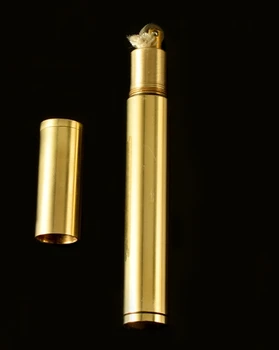 

2pieces /lot brass Retro Slim brass oil lighter Cigarette lighter
