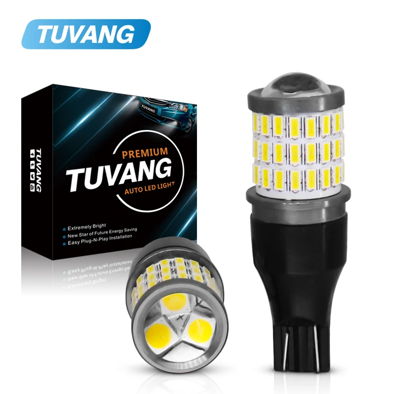 TUVANG 1000lm T15 W16W светодиодный 921 912 Клин обратный свет лампы высокой мощности супер яркий автомобильный внешний сигнальный фонарь 6500K белый