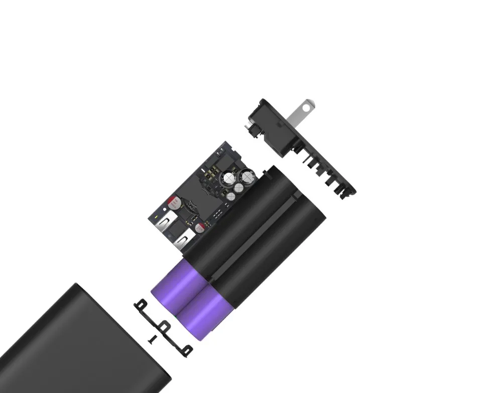 ZMI APB01 Plugornot Zero портативное зарядное устройство 6700 мАч с двойным USB настенным зарядным устройством, складная вилка и Быстрая зарядка 3,0, батарейный блок